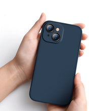 Заредете изображение във визуализатора на галерията – Baseus Liquid Gel Case Silicone Cover Cover for iPhone 13 Blue (ARYT000603) - TopMag
