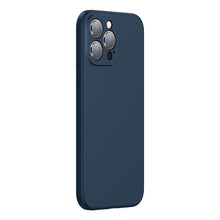 Заредете изображение във визуализатора на галерията – Baseus Liquid Gel Case Soft Flexible Rubber Cover for iPhone 13 Pro Max blue (ARYT000803) - TopMag
