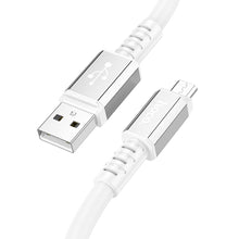 Заредете изображение във визуализатора на галерията – HOCO cable USB A do Micro 2,4A Strength X85 1m white
