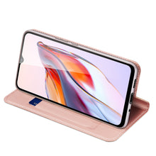 Заредете изображение във визуализатора на галерията – Dux Ducis Skin Pro Case For Xiaomi Redmi 11A / Poco C55 / Redmi 12C Cover Flip Card Wallet Stand Pink
