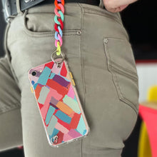 Заредете изображение във визуализатора на галерията – Color Chain Case gel flexible elastic case cover with a chain pendant for Xiaomi Redmi Note 10 / Redmi Note 10S multicolour (4) - TopMag
