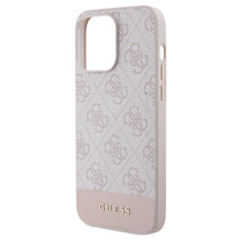 Заредете изображение във визуализатора на галерията – Original Case GUESS hard case 4G Stripe Collection GUHCP14LG4GLPI for Iphone 14 Pro pink

