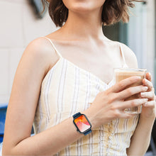 Заредете изображение във визуализатора на галерията – Kingxbar Crystal Fabric Band Strap Watch Bracelet: Ultra / 8/7/6 / SE / 5/4/3/2 (49mm / 45mm / 44mm / 42mm) silicone strap crystal blue band - TopMag
