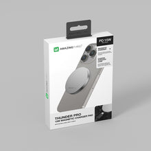 Заредете изображение във визуализатора на галерията – Amazing Thing Induction charger Magsafe Thunder Pro TP16MSV - 15W with Type C to Type C cable grey
