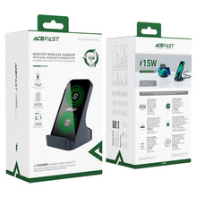 Заредете изображение във визуализатора на галерията – Acefast induction charger 15W gray base (E14)
