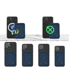 Заредете изображение във визуализатора на галерията – Kingxbar Magnetic Pocket Magnetic Wallet for iPhone 12/13 (Pro / Max / Mini) Stand Compatible with MagSafe Credit Card Holder Blue - TopMag
