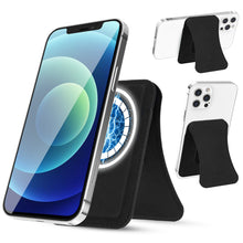 Заредете изображение във визуализатора на галерията – Kingxbar Magnetic Pocket Magnetic Wallet for iPhone 12/13 (Pro / Max / Mini) Stand Compatible with MagSafe Credit Card Holder Black - TopMag
