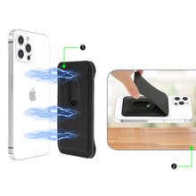 Заредете изображение във визуализатора на галерията – Kingxbar Magnetic Pocket Magnetic Wallet for iPhone 12/13 (Pro / Max / Mini) Stand Compatible with MagSafe Credit Card Holder Black - TopMag
