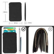 Заредете изображение във визуализатора на галерията – Kingxbar Magnetic Pocket Magnetic Wallet for iPhone 12/13 (Pro / Max / Mini) Stand Compatible with MagSafe Credit Card Holder Black - TopMag
