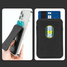 Заредете изображение във визуализатора на галерията – Kingxbar Magnetic Pocket Magnetic Wallet for iPhone 12/13 (Pro / Max / Mini) Stand Compatible with MagSafe Credit Card Holder Black - TopMag

