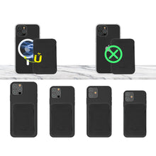 Заредете изображение във визуализатора на галерията – Kingxbar Magnetic Pocket Magnetic Wallet for iPhone 12/13 (Pro / Max / Mini) Stand Compatible with MagSafe Credit Card Holder Black - TopMag
