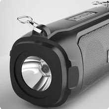 Заредете изображение във визуализатора на галерията – Dudao Wireless Bluetooth 5.0 Speaker 5W 1200mAh FM Radio Solar Panel Black (Y1XS-black) - TopMag
