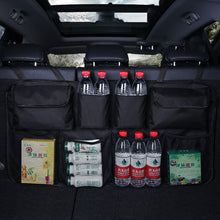 Заредете изображение във визуализатора на галерията – Car organizer on the back of the rear seat for the trunk black - TopMag
