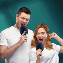 Заредете изображение във визуализатора на галерията – Joyroom wireless karaoke microphone with Bluetooth 5.0 speaker 2500mAh red (JR-K3 red) - TopMag
