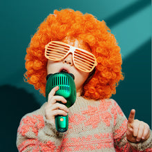 Заредете изображение във визуализатора на галерията – Joyroom wireless karaoke microphone with Bluetooth 5.0 speaker 2500mAh green (JR-K3 green) - TopMag
