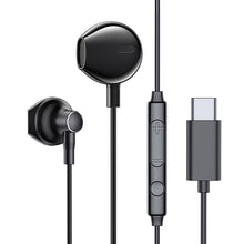 Заредете изображение във визуализатора на галерията – Joyroom In -Ear USB Type C Earphones with Remote and Mic black (JR-EC03 Black) - TopMag
