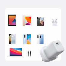 Заредете изображение във визуализатора на галерията – Joyroom USB wall charger Type C 30W Power Delivery 3A (UK plug) white (L-P301) - TopMag
