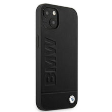 Заредете изображение във визуализатора на галерията – Etui BMW BMHCP13MSLLBK iPhone 13 6,1" czarny/black hardcase Signature Logo Imprint - TopMag
