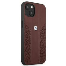 Заредете изображение във визуализатора на галерията – Etui BMW BMHCP13SRSPPR iPhone 13 mini 5,4" czerwony/red hardcase Leather Curve Perforate - TopMag
