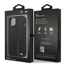 Заредете изображение във визуализатора на галерията – Etui BMW BMHCP13STRTBK iPhone 13 mini 5,4" czarny/black hardcase M Collection Triangles - TopMag
