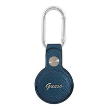 Заредете изображение във визуализатора на галерията – Guess GUATPSASRSB AirTag case niebieski/blue Saffiano Vintage Script - TopMag
