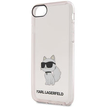 Заредете изображение във визуализатора на галерията – Karl Lagerfeld KLHCI8HNCHTCP iPhone 7/8/ SE 2020 / SE 2022 pink/pink hardcase Ikonik Choupette
