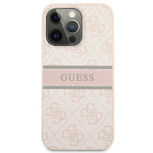 Заредете изображение във визуализатора на галерията – Guess GUHCP13L4GDPI iPhone 13 Pro / 13 6,1" różowy/pink hardcase 4G Stripe - TopMag
