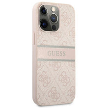 Заредете изображение във визуализатора на галерията – Guess GUHCP13L4GDPI iPhone 13 Pro / 13 6,1" różowy/pink hardcase 4G Stripe - TopMag
