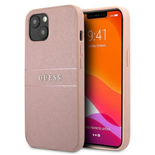 Заредете изображение във визуализатора на галерията – Guess GUHCP13SPSASBPI iPhone 13 mini 5,4" różowy/pink hardcase Saffiano Stripe - TopMag
