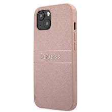 Заредете изображение във визуализатора на галерията – Guess GUHCP13SPSASBPI iPhone 13 mini 5,4" różowy/pink hardcase Saffiano Stripe - TopMag
