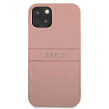 Заредете изображение във визуализатора на галерията – Guess GUHCP13SPSASBPI iPhone 13 mini 5,4" różowy/pink hardcase Saffiano Stripe - TopMag
