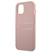 Заредете изображение във визуализатора на галерията – Guess GUHCP13SPSASBPI iPhone 13 mini 5,4" różowy/pink hardcase Saffiano Stripe - TopMag

