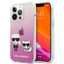 Заредете изображение във визуализатора на галерията – Karl Lagerfeld KLHCP13LCKTRP iPhone 13 Pro / 13 6,1" hardcase różowy/pink Karl &amp; Choupette - TopMag
