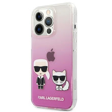 Заредете изображение във визуализатора на галерията – Karl Lagerfeld KLHCP13LCKTRP iPhone 13 Pro / 13 6,1" hardcase różowy/pink Karl &amp; Choupette - TopMag
