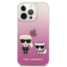 Заредете изображение във визуализатора на галерията – Karl Lagerfeld KLHCP13LCKTRP iPhone 13 Pro / 13 6,1" hardcase różowy/pink Karl &amp; Choupette - TopMag
