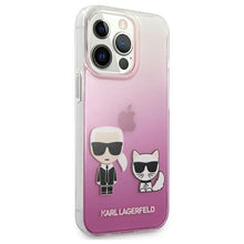 Заредете изображение във визуализатора на галерията – Karl Lagerfeld KLHCP13LCKTRP iPhone 13 Pro / 13 6,1" hardcase różowy/pink Karl &amp; Choupette - TopMag
