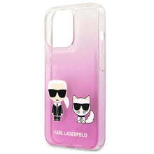 Заредете изображение във визуализатора на галерията – Karl Lagerfeld KLHCP13LCKTRP iPhone 13 Pro / 13 6,1" hardcase różowy/pink Karl &amp; Choupette - TopMag
