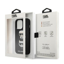 Заредете изображение във визуализатора на галерията – Karl Lagerfeld KLHCP13LSAKICKCBK iPhone 13 Pro / 13 6,1" czarny/black hardcase Saffiano Karl &amp; Choupette - TopMag
