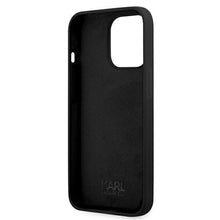 Заредете изображение във визуализатора на галерията – Karl Lagerfeld KLHCP13LSLKHBK iPhone 13 Pro / 13 6,1" czarny/black hardcase Silicone Karl`s Head - TopMag

