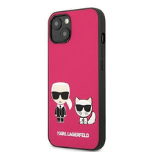 Заредете изображение във визуализатора на галерията – Karl Lagerfeld KLHCP13MPCUSKCP iPhone 13 6.1 "fuchsia / fuchsia hardcase Ikonik Karl &amp; Choupette - TopMag
