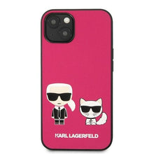 Заредете изображение във визуализатора на галерията – Karl Lagerfeld KLHCP13MPCUSKCP iPhone 13 6.1 "fuchsia / fuchsia hardcase Ikonik Karl &amp; Choupette - TopMag
