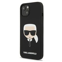 Заредете изображение във визуализатора на галерията – Karl Lagerfeld KLHCP13MSLKHBK iPhone 13 6,1" czarny/black hardcase Silicone Karl`s Head - TopMag
