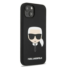 Заредете изображение във визуализатора на галерията – Karl Lagerfeld KLHCP13MSLKHBK iPhone 13 6,1" czarny/black hardcase Silicone Karl`s Head - TopMag
