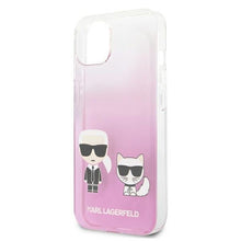 Заредете изображение във визуализатора на галерията – Karl Lagerfeld KLHCP13SCKTRP iPhone 13 mini 5,4" hardcase różowy/pink Karl &amp; Choupette - TopMag
