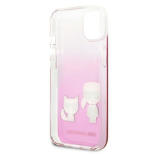 Заредете изображение във визуализатора на галерията – Karl Lagerfeld KLHCP13SCKTRP iPhone 13 mini 5,4" hardcase różowy/pink Karl &amp; Choupette - TopMag
