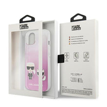 Заредете изображение във визуализатора на галерията – Karl Lagerfeld KLHCP13SCKTRP iPhone 13 mini 5,4" hardcase różowy/pink Karl &amp; Choupette - TopMag
