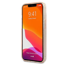Заредете изображение във визуализатора на галерията – Karl Lagerfeld KLHCP13SKHTUGLGO iPhone 13 mini 5,4" złoty/gold hardcase Glitter Karl`s Head - TopMag
