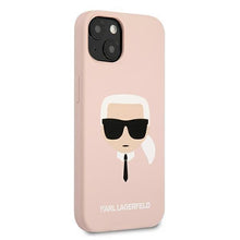 Заредете изображение във визуализатора на галерията – Karl Lagerfeld KLHCP13SSLKHLP iPhone 13 mini 5,4" jasnoróżowy/light pink hardcase Silicone Karl`s Head - TopMag
