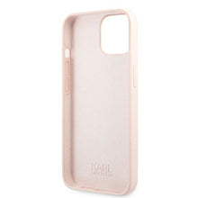 Заредете изображение във визуализатора на галерията – Karl Lagerfeld KLHCP13SSSKCI iPhone 13 mini 5,4" hardcase jasno różowy/light pink Silicone Karl &amp; Choupette - TopMag
