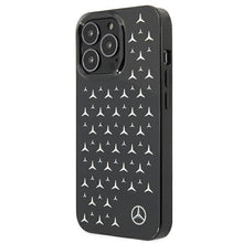 Заредете изображение във визуализатора на галерията – Mercedes MEHCP13LESPBK iPhone 13 Pro / 13 6,1" czarny/black hardcase Silver Stars Pattern - TopMag

